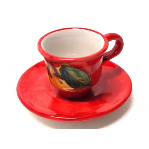 Ceramic Espresso Mugs Set of Four, 4 Stoneware Espresso Cups Set